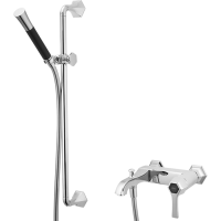 CISAL Cherie Смеситель для ванны однорычажный, с душевым комплектом, цвет хром/черный