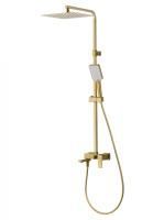 Душевая система WONZON & WOGHAND CUBE, Брашированное золото (WW-88739016-BG)