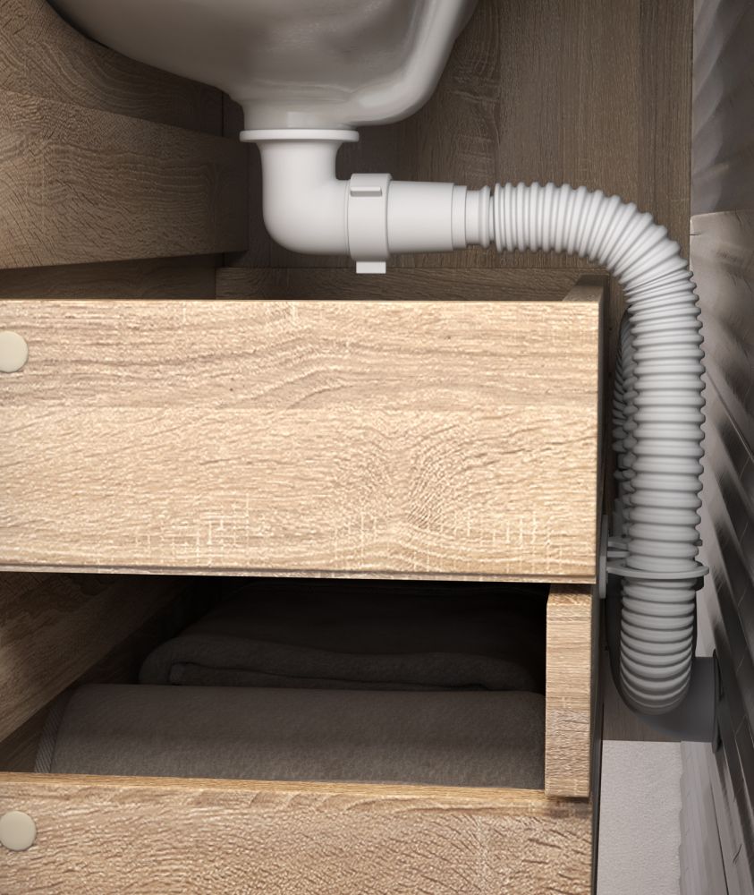 Тумба под раковину подвесная VIGO Wing tp.WIN.BAL.70.2Y дуб сонома, 70 см, артикул tp.WIN.BAL.70.2Y дуб сонома