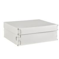 Colombo Adj Коробка Snob, 36x30H13,5 см, цвет: белый/панна котта Colombo Adj Коробка Snob, 36x30H13,5 см, цвет: белый/панна котта