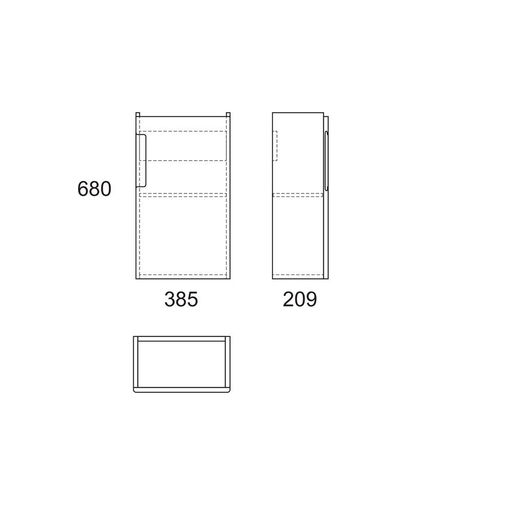 Тумба RUNN 40 с дверкой, белая