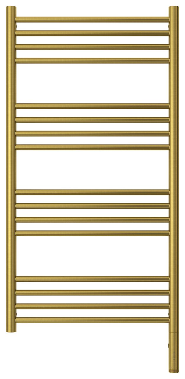 Полотенцесушитель электрический "БОГЕМА 3.0" прямая 1000х500 / МЭМ правый (Состаренная латунь)