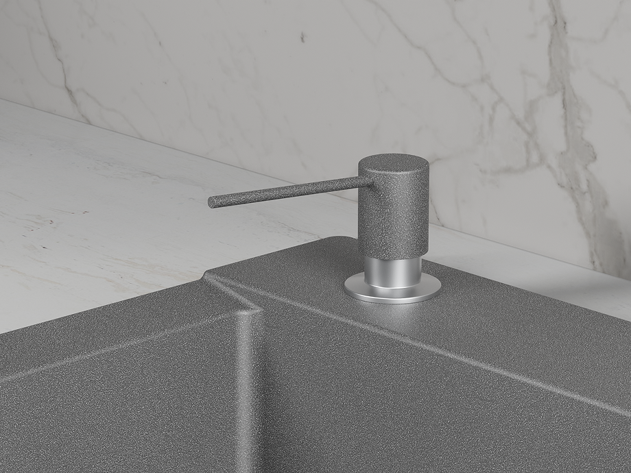 Дозатор для кухонной мойки GRANULA (22PD, ГРАФИТ (ЧЁРНО-СЕРЫЙ)), артикул 22PD, ГРАФИТ (ЧЁРНО-СЕРЫЙ)