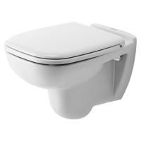 Унитаз, Duravit, D-Code, традиционный (с закрытым смывным краем), тип установки-подвесной, ширина, мм-350, глубина, мм-480, высота, мм-340, форма чаши-прямоугольная, выпуск-горизонтальный, без декора, материал-керамика, сиденье-в комплект не входит (приоб