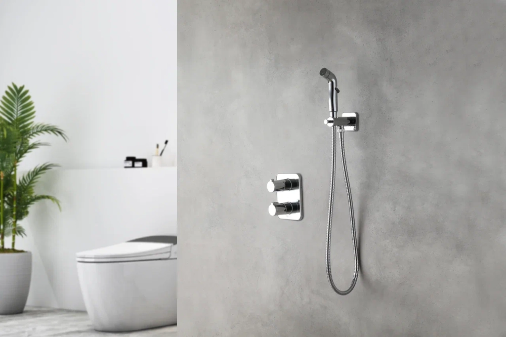 Смеситель Lemark Yeti термостатический с гигиеническим душем (LM7820С), артикул LM7820C