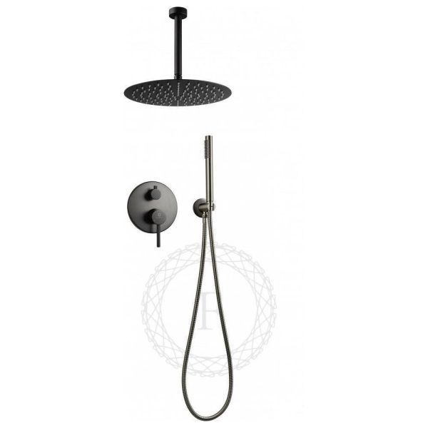 Душевая система встраиваемая FILARETE Roun FL1024BG, графит