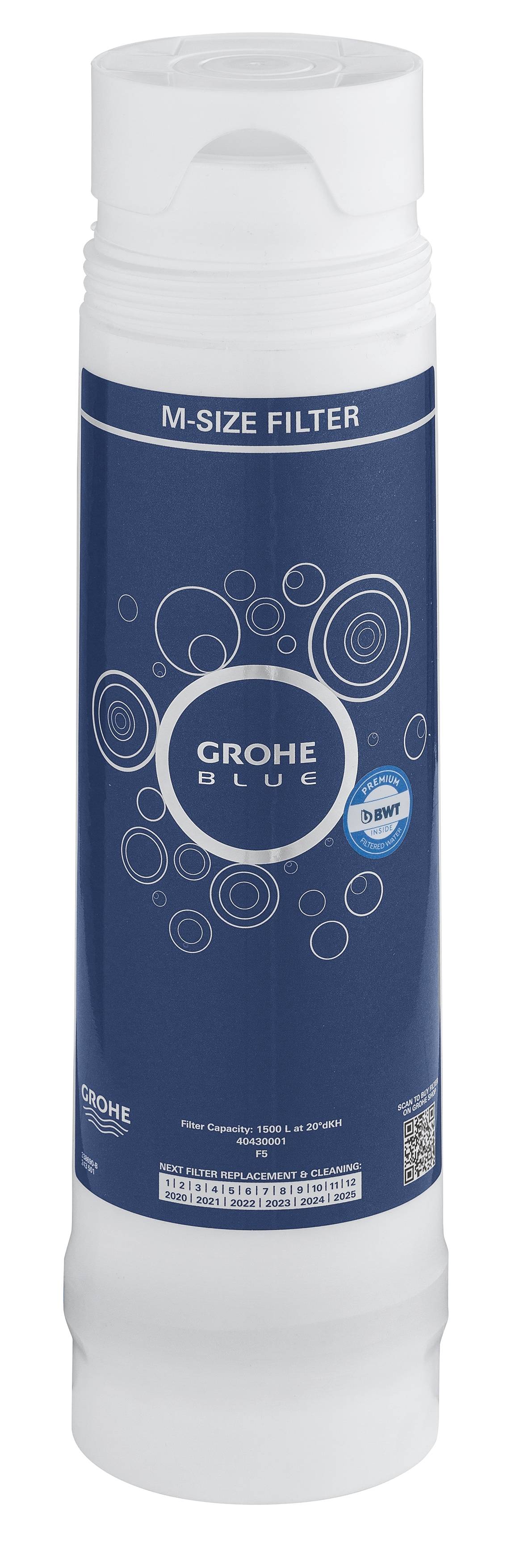 Фильтр для GROHE Blue и GROHE Red, M-Size, 1500 л., (40430001) Фильтр для GROHE Blue и GROHE Red, M-Size, 1500 л., (40430001)