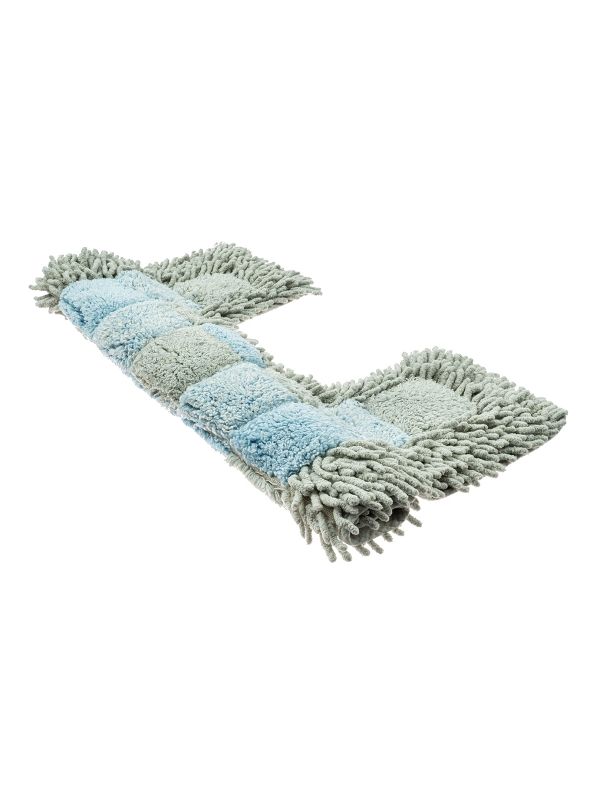 Коврик для туалета Fora 50х40 1845-U 40BL Шахматы Голубой