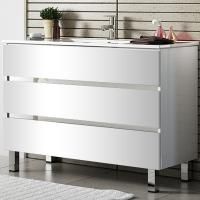 Тумба с раковиной SanVit Кубэ-3 75 kkube3075 в цвете Ral Белый глянец Тумба с раковиной SanVit Кубэ-3 75 kkube3075 в цвете Ral Белый глянец