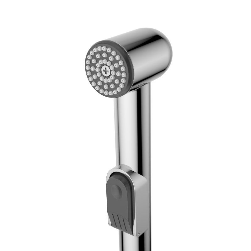 DUE Смеситель для раковины без донного клапана с гигиеническим душем, хром DUE-LVM/HGN-CRM-W0, артикул DUE-LVM/HGN-CRM-W0