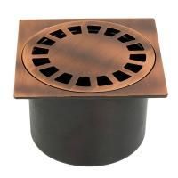 BANGKOK Трап душевой, 100x100 mm., медь