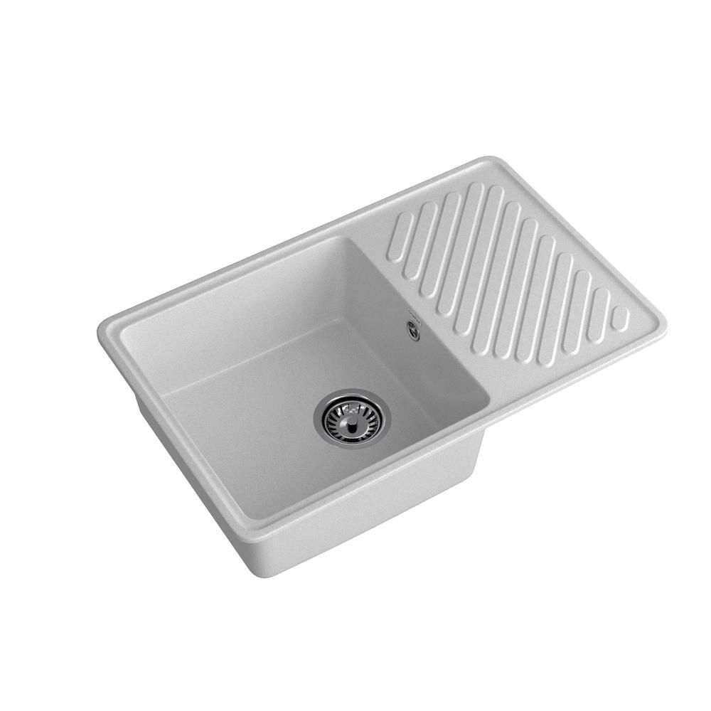 Кухонная мойка GranFest QUARZ 52, серый, артикул 52 серый