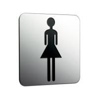 Emco System2 Дверная табличка "женская", цвет хром