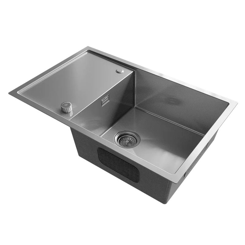 Кухонная мойка Ulgran Steel 780x500, брашированная сталь, артикул US 780-001