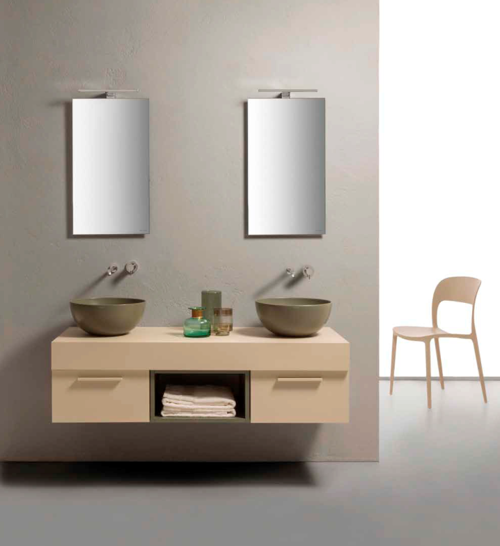 GLOBO T-Edge Раковина-чаша на столешницу D=37см H=16см, цвет Felce