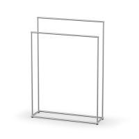 Decor Walther Mikado Полотенцедержатель 86см., напольный, двойной, цвет: сталь матовая