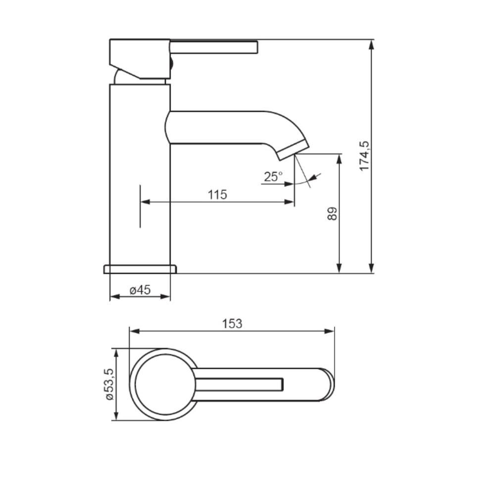 360210500 Scandinavian Pure, смеситель для умывальника, розовое золото 360210500 Scandinavian Pure, смеситель для умывальника, розовое золото