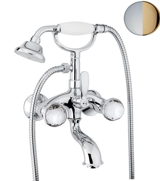 Смеситель для ванны Fiore XT SKY (SWAROVSKI®) 17CO0600, хром/золото