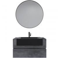 Комплект мебели для ванной Black&White Universe U903.1000 подвесной Пепельный