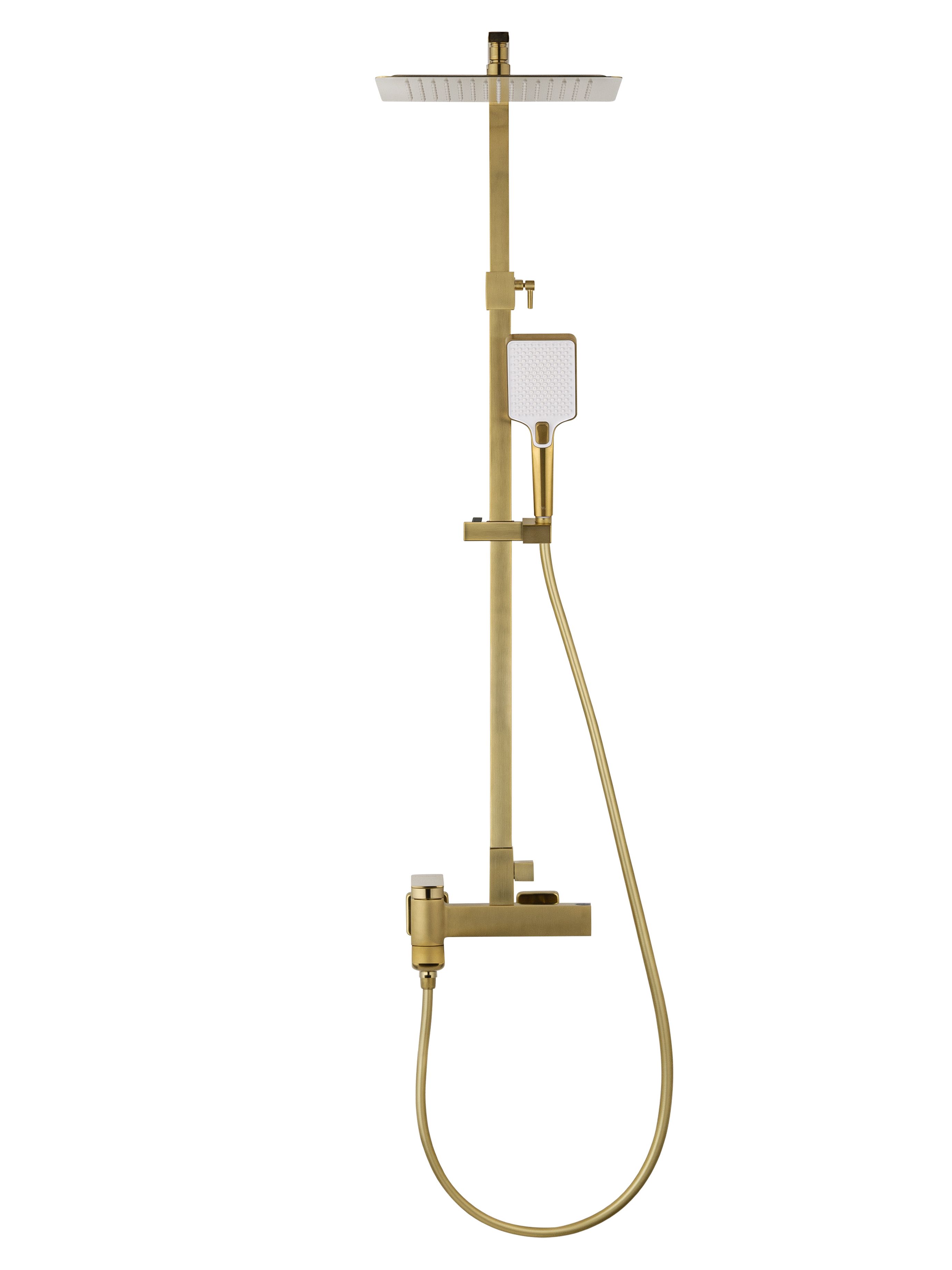 Душевая система WONZON & WOGHAND EDGE, Брашированное золото (WW-88739003-BG)