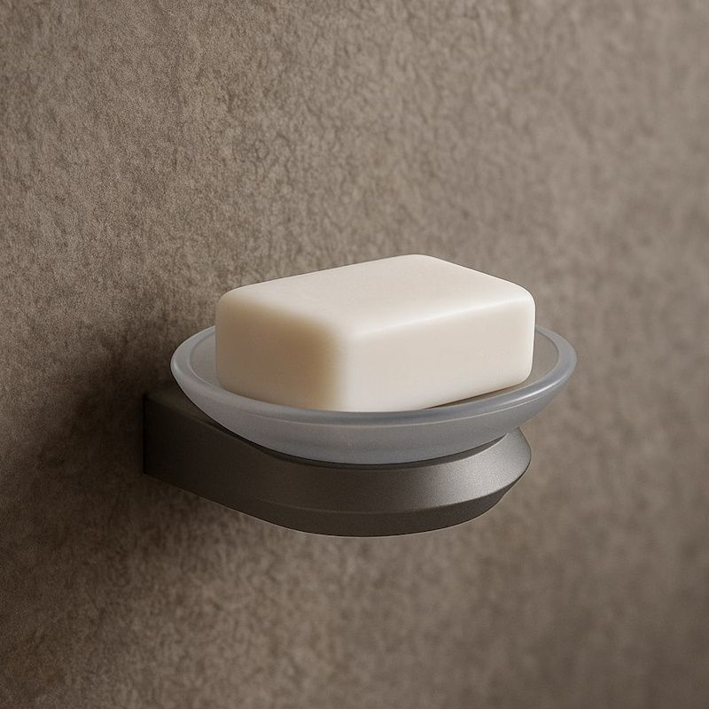 Мыльница Knotlor SD103GM, оружейная сталь, артикул SD103GM