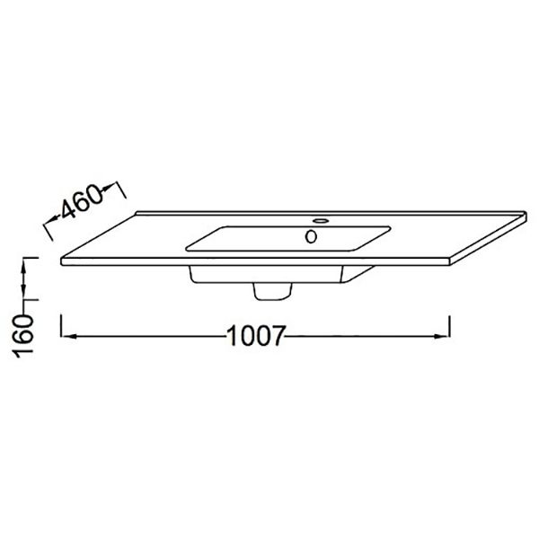 Раковина мебельная JACOB DELAFON OLA EXUA112-00 (накладная, (100*46), белый), шт