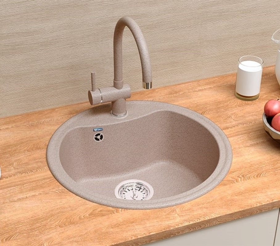 Кухонная мойка Ulgran U-601-302, песочный, артикул U-601-302