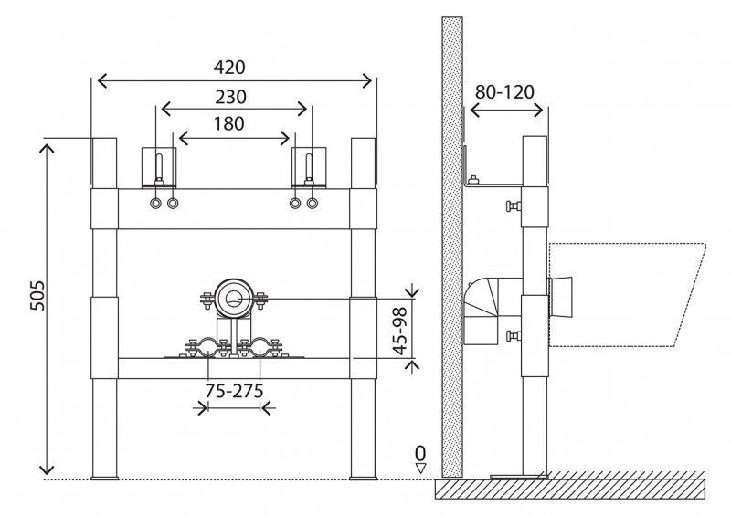 Инсталляция для биде BelBagno BB024-BD
