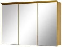 Зеркальный шкаф De Aqua Алюминиум 120 AL 507 120 G золото