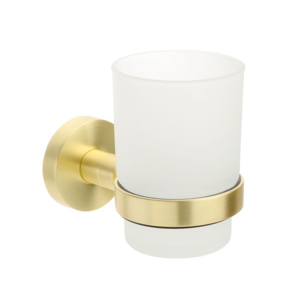 Стакан для ванной комнаты FIXSEN COMFORT GOLD FX-87006, матовое золото
