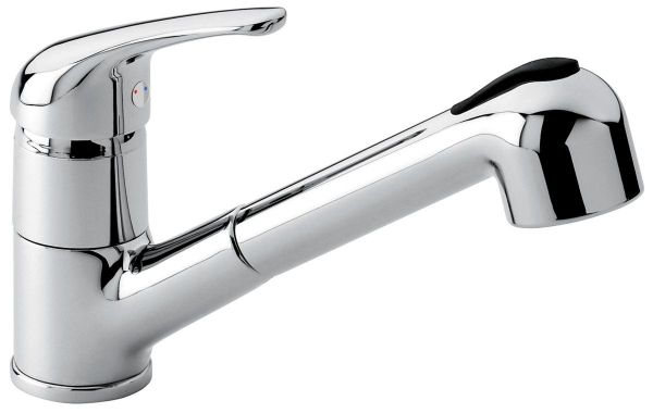 Emmevi Ambra, смеситель с вытяжным изливом для кухни, цвет хром