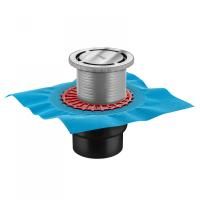 Трап BERGES водосток ZENTRUM Norma R D135, хром глянец, выпуск D50/75/110 H74 вертикальный