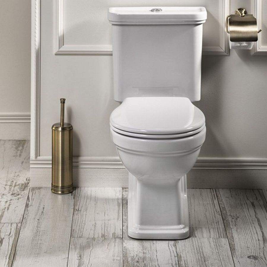 Ершик DIAMOND для унитаза в корпусе, напольный, бронза, Sapho