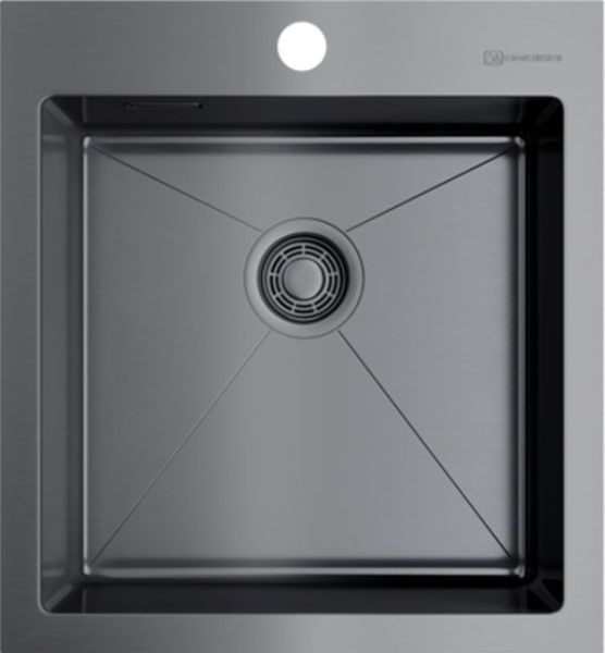 Мойка, OMOIKIRI, Akisame, ширина, мм-460, глубина, мм-510, высота, мм-200, тип установки-встраиваемый, отверстия для смесителя-1, с переливом, сифон и донный клапан с декоративной накладкой в комплекте, материал-нержавеющая сталь, крепления в комплекте, ц