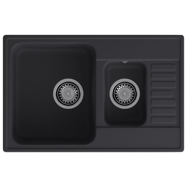 Кухонная мойка GranFest QUARZ 21К, черный