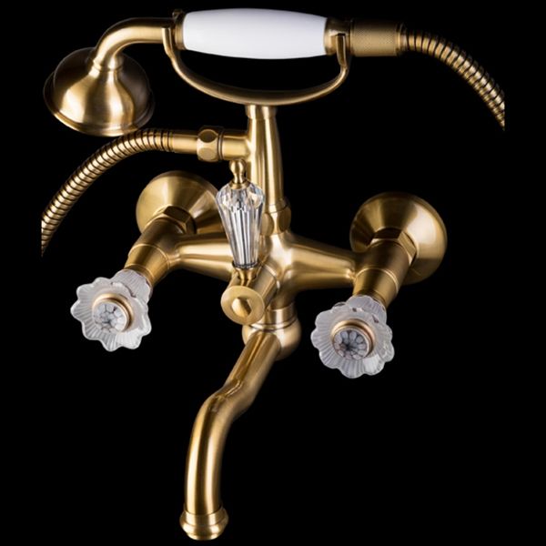 Смеситель для ванны (душевой комплект) Camelia бронза_Комплект, артикул 313-Camelia