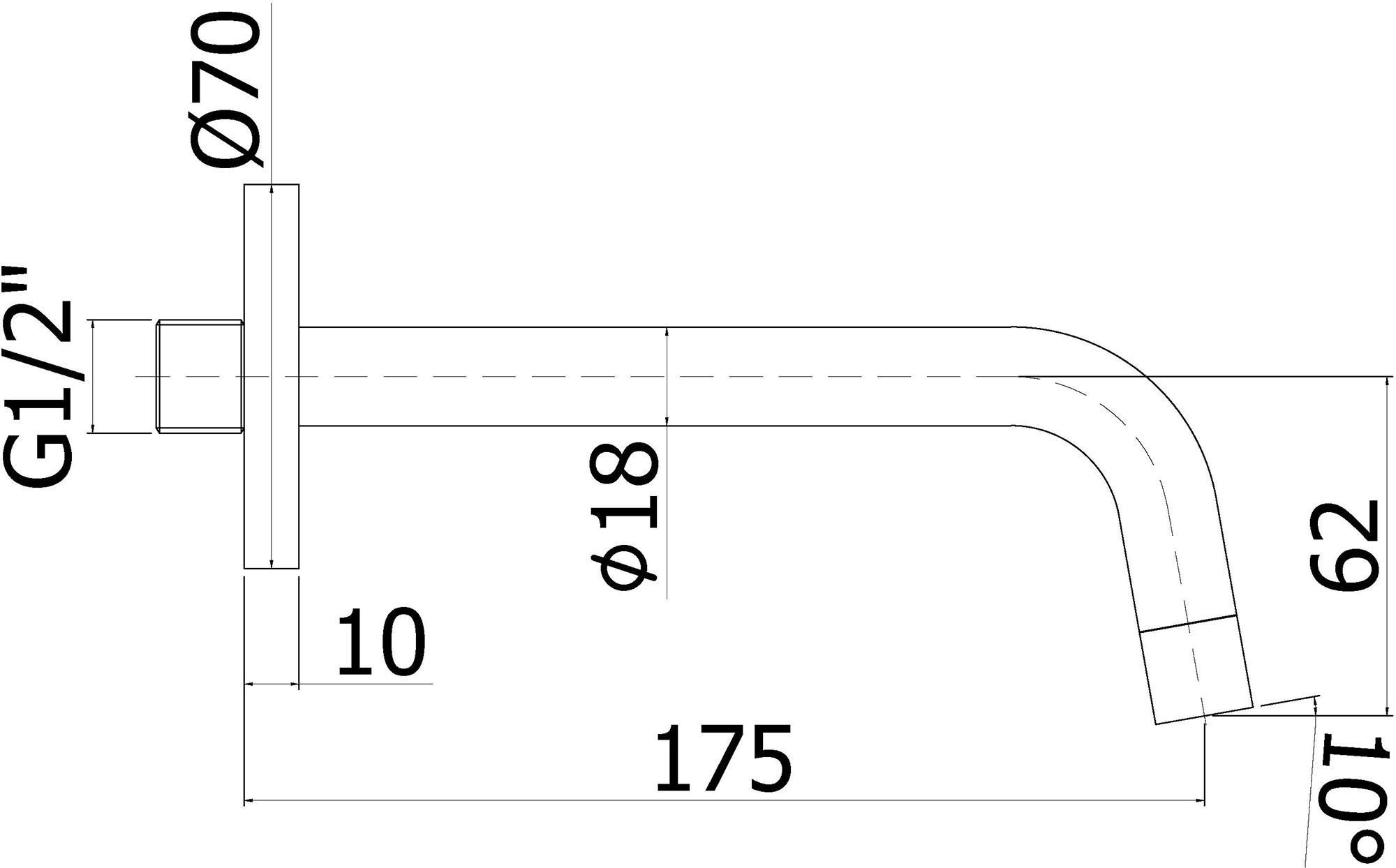 Излив Paffoni Light ZBOC045CR хром