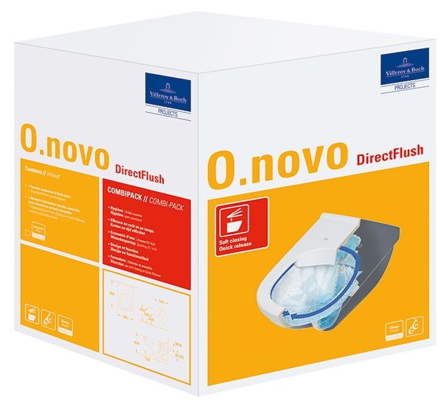 Унитаз Villeroy&Boch O NOVO 5660HRR1 подвесной Белый альпин с сиденьем Унитаз Villeroy&Boch O NOVO 5660HRR1 подвесной Белый альпин с сиденьем