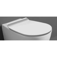 Simas Bormio Сиденье для унитаза белое, петли хром, микролифт