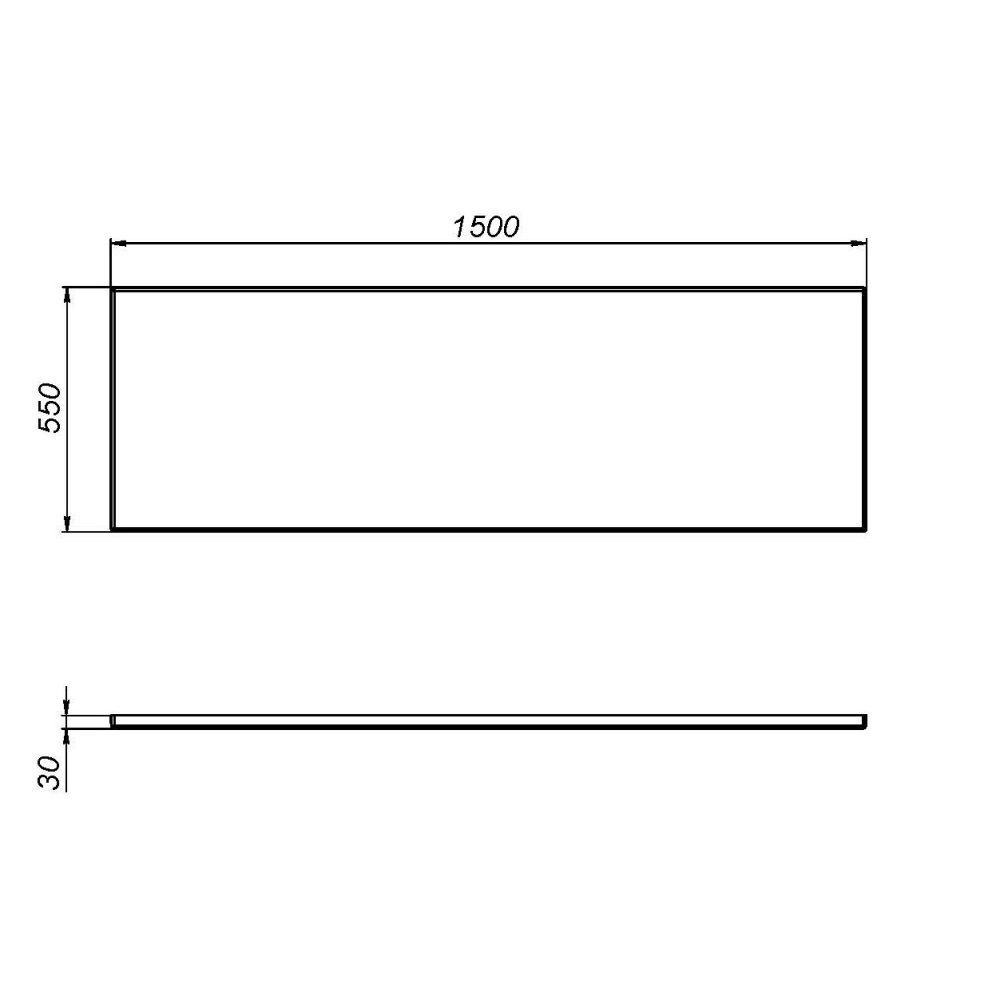 W76A-150-070W-P Sense New, панель фронтальная для ванны А0 150х70 W76A-150-070W-P Sense New, панель фронтальная для ванны А0 150х70