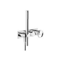Gessi Anello Встраиваемый однорычажный смеситель на 2 выхода с перекл., ручным душем с держателем и выводом воды (внешние части), цвет: хром Gessi Anello Встраиваемый однорычажный смеситель на 2 выхода с перекл., ручным душем с держателем и выводом воды (внешние части), цвет: хром