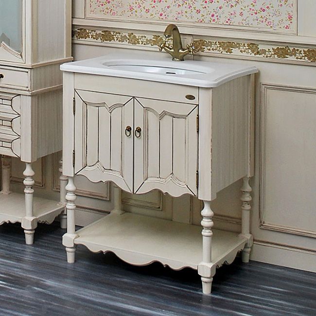 Тумба с раковиной Атолл Флоренция Ivory old Тумба с раковиной Атолл Флоренция Ivory old