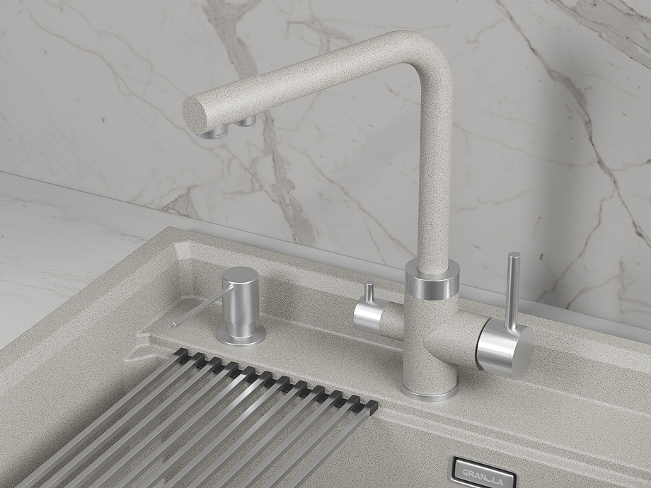 Смеситель для кухни GRANULA (5015, БАЗАЛЬТ), артикул 5015, БАЗАЛЬТ