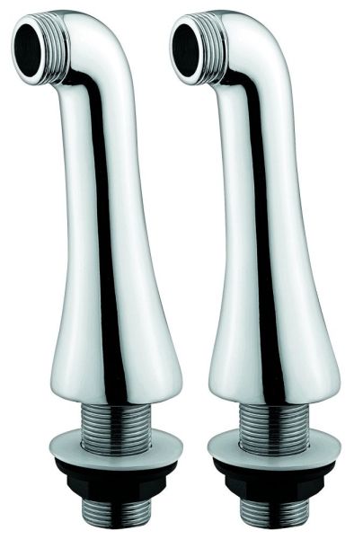 Emmevi, вертикальные опоры на борт ванны для настенного смесителя. Высота 14 см. 2 шт. в комплекте, цвет хром