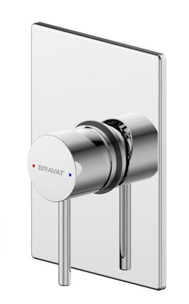 Смеситель для душа встраиваемый на 1 потока Bravat Arc PB86061C-A-ENG, хром