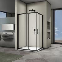 Душевой угол Veconi Rovigo RV-30B, 1000x900x1900 хром, стекло прозрачное