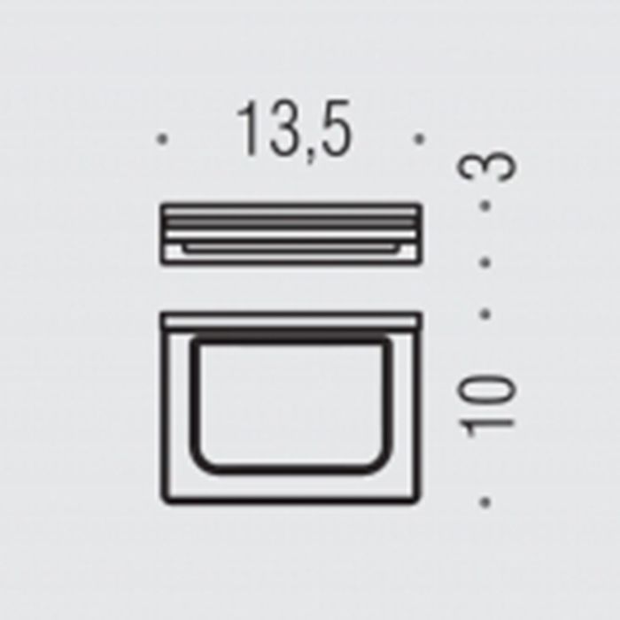 Colombo Look Мыльница подвесная, цвет: чёрный матовый/матовое стекло Colombo Look Мыльница подвесная, цвет: чёрный матовый/матовое стекло