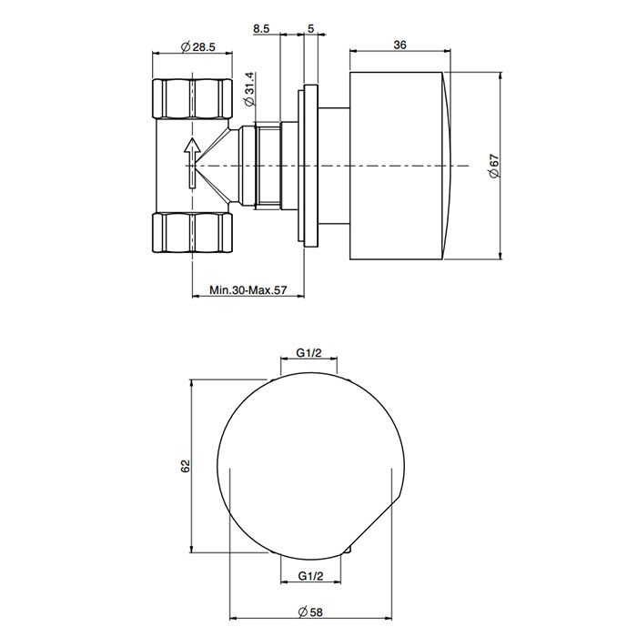 Fima Carlo Frattini So Запорный вентиль 1/2", цвет: золото Fima Carlo Frattini So Запорный вентиль 1/2", цвет: золото