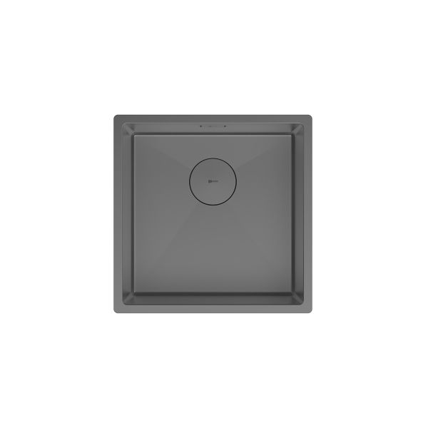 Кухонная мойка Lemark OLANGA 440 прямоугольная из нержавеющей стали цвет: графит (9936123)