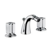 Bongio Fleur Blanc Смеситель для биде на 3 отв., цвет хром/белый фарфор